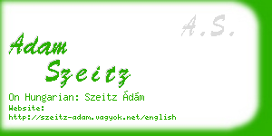 adam szeitz business card